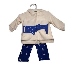 NWT Christian Robinson x Target Baby Outfit 0-3M Zip Hoodie Pants Set Whale Blue